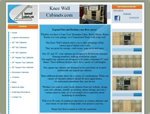 Tablet Screenshot of kneewallcabinets.com